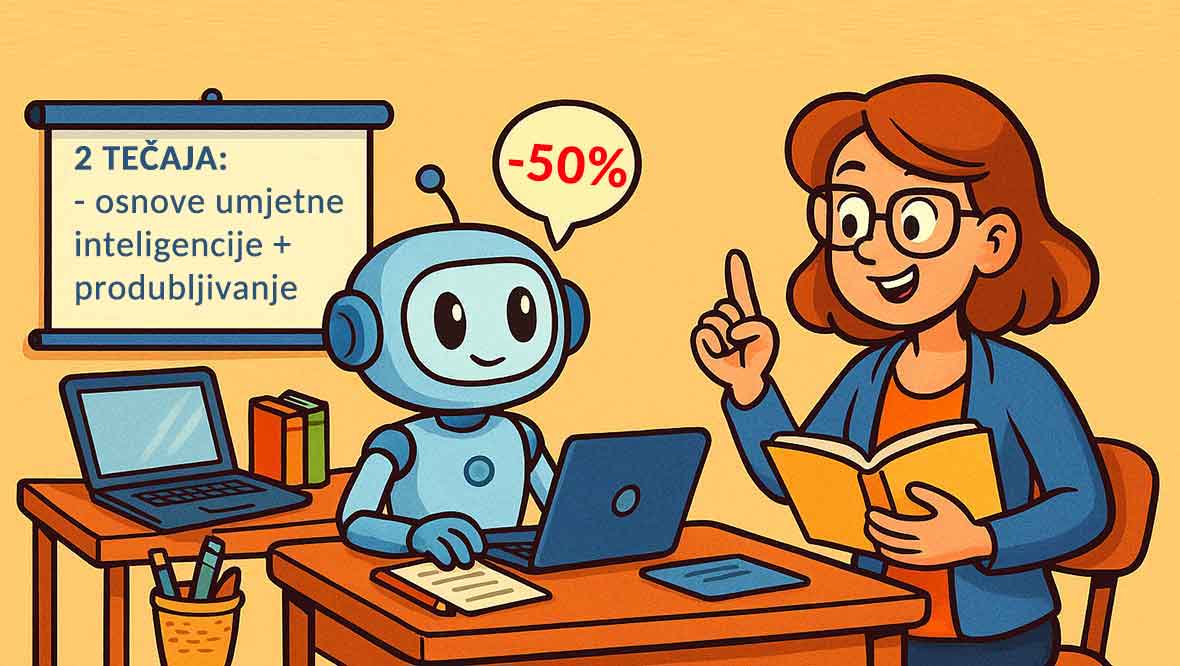 Groznica nove školske godine –50% na AI tečajeve za učitelje!