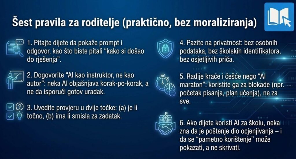 Šest pravila za roditelje (praktično, bez moraliziranja)